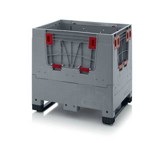 250 Litre Collapsible Pallet Bin Solid with Access Doors