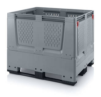 900 Litre Collapsible Pallet Bin Vented with Skids