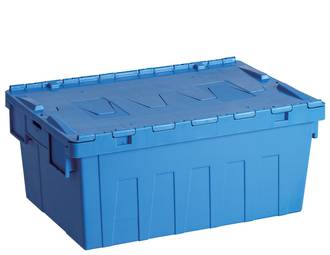 45 Litre Attached Lid Crate (600 x 400mm)