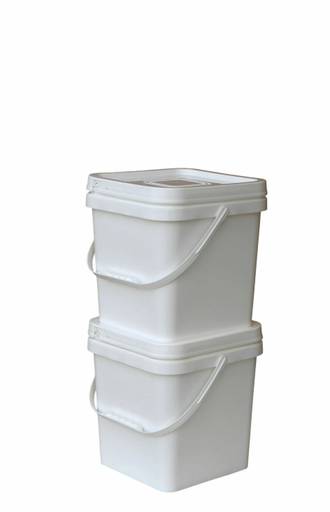 10 Litre Square Pail Base and T/E Lid