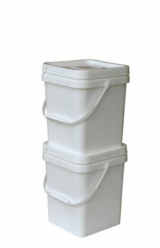 12.5 Litre Square Pail Base and T/E Lid
