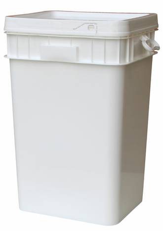 50 Litre Rectangular SpaceMaster DG Pail Base and T/E Lid