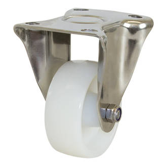 Rigid SS Castor with 75mm Nylon Wheel