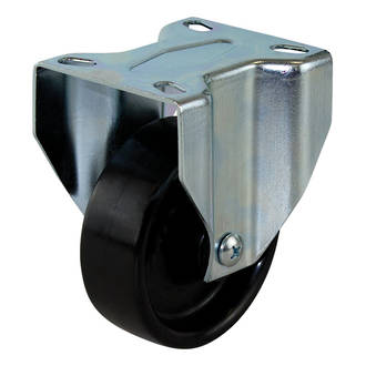 Rigid Castor with 100mm Nylon Wheel