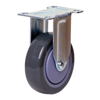 Rigid Castor with 100mm Polyurethane Wheel