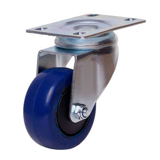 Swivel Castor with 75mm Rebound Rubber Wheel