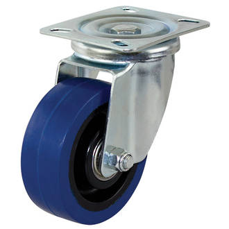 Swivel Castor with 100mm Rebound Rubber Wheel