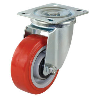Swivel Castor with 100mm Polyurethane Wheel